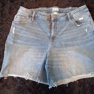 Ava & Viv Women's Blue Denim Shorts 18W
